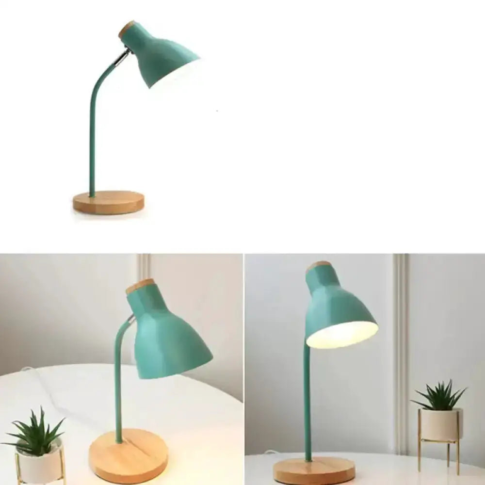 White Macaron Metal Table Light Gooseneck Lamp