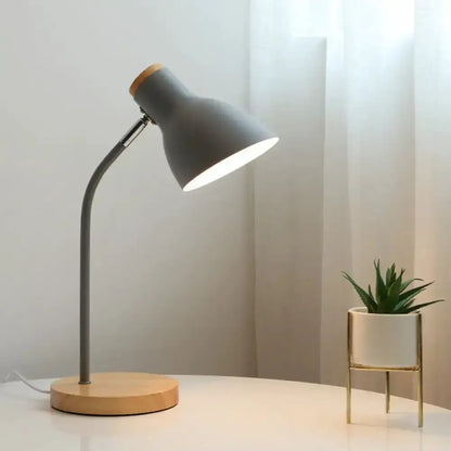 White Macaron Metal Table Light Gooseneck Lamp