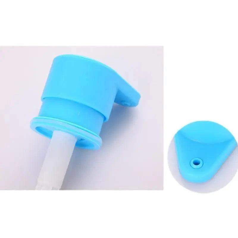 Blue 3-in-1 kitchen soap dispenser pump with sponge brush holder Stevvex on Tampa Home & Garden Store