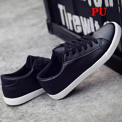 Stevvex black sneakers with white sole, lace-up casual walking shoes on Tampa Home & Garden Store