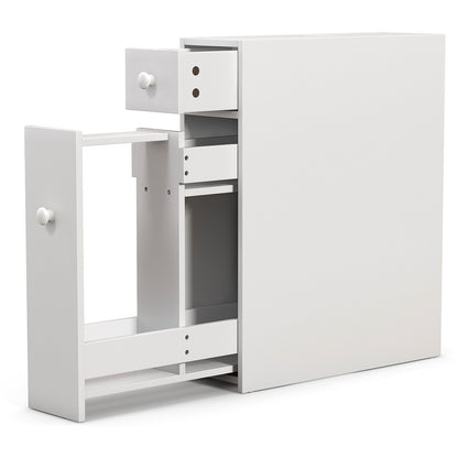 Mueble de baño negro, ahorrador de espacio, organizador de almacenamiento - Negro