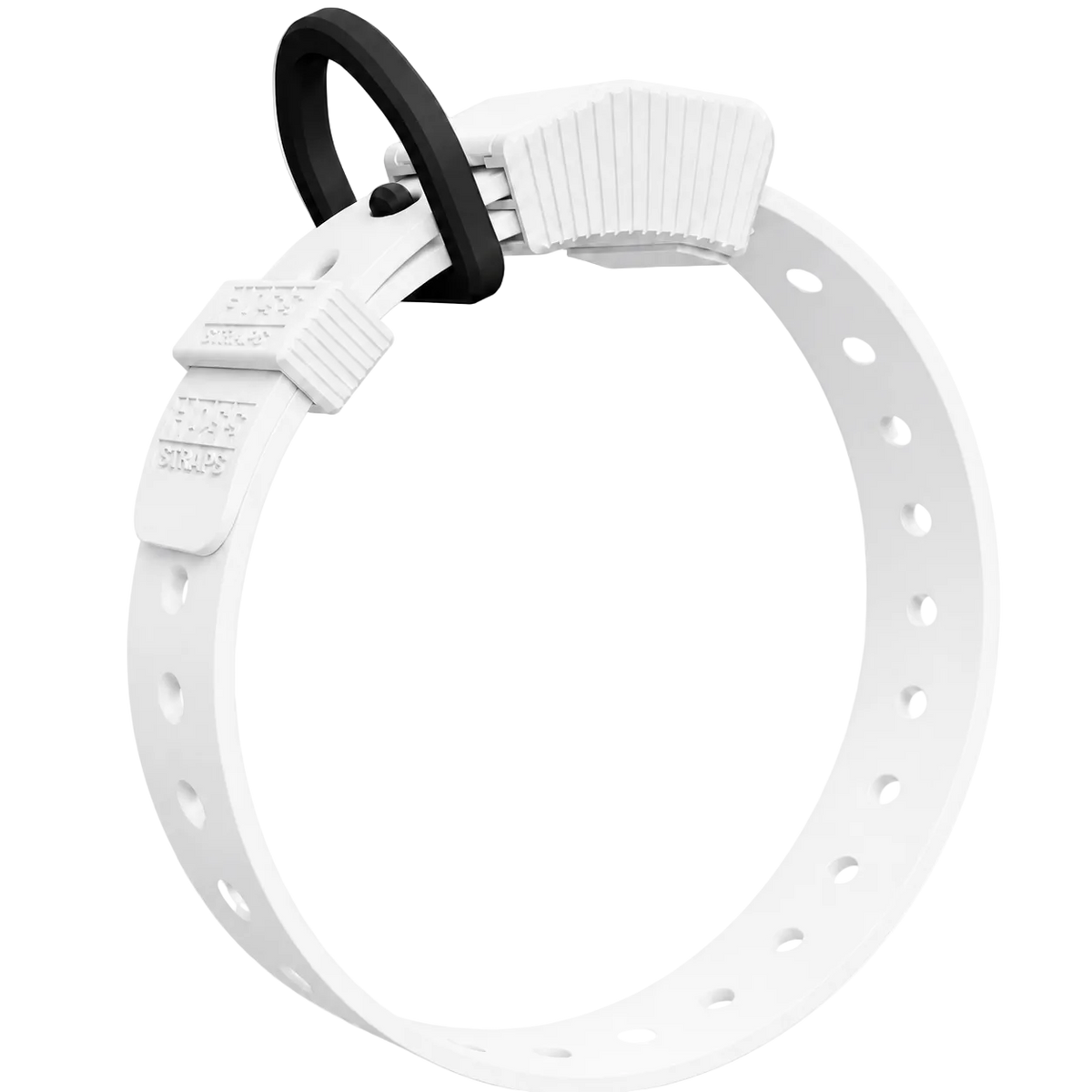 Hoss Straps Field Collar hunting dog collar in white with black D-ring and adjustable strap on Tampa Home & Garden Store
