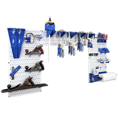 Metal Pegboard and Tool Storage Organizer Set