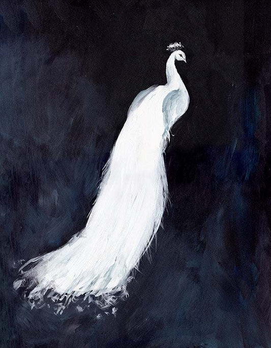 White Peacock III – Premium Art Print - Tampa Home & Garden Store