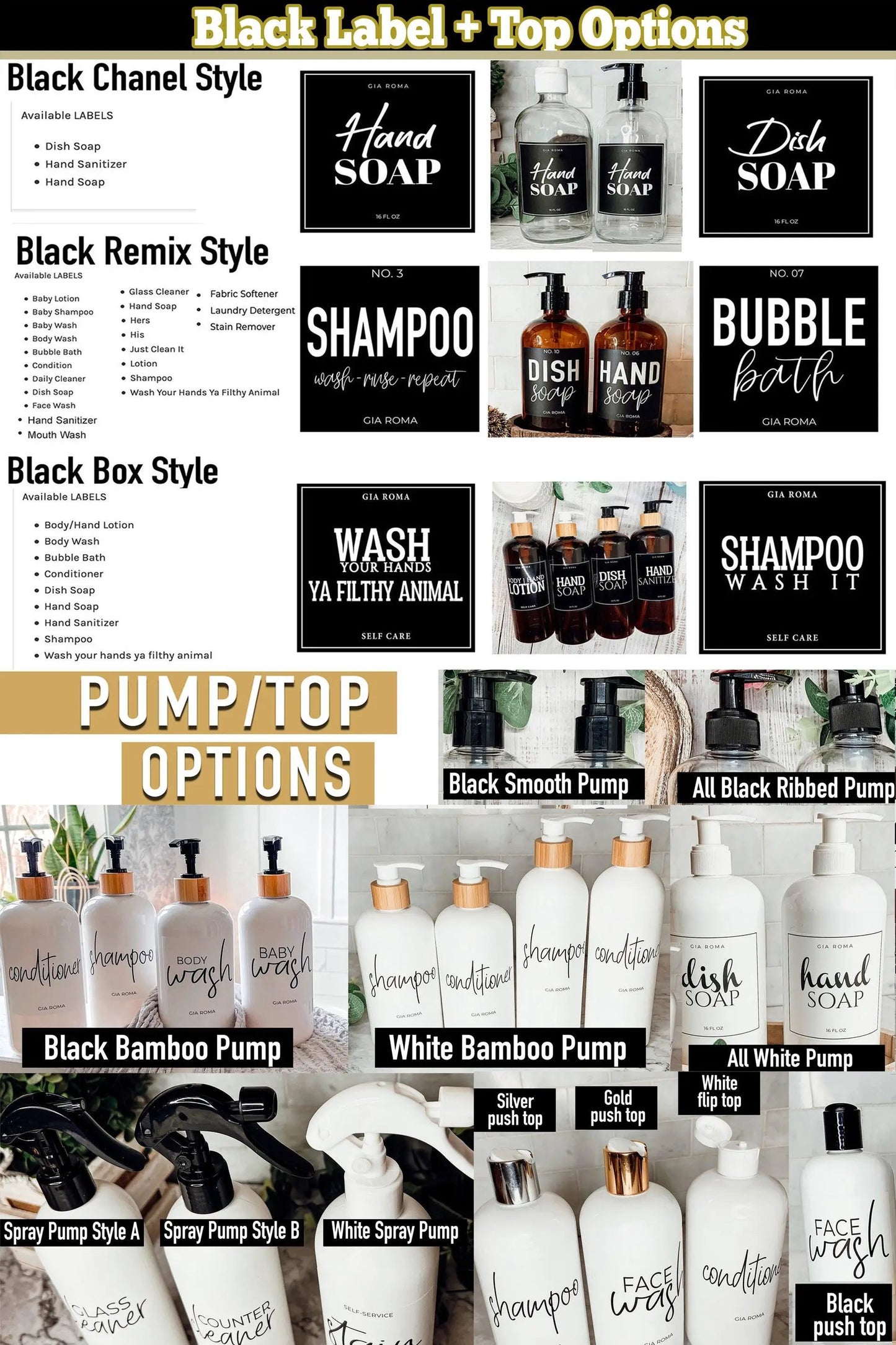 16oz Plastic Cleaning Bottles With Spray Pump