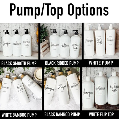 32oz Plastic White Dispensers for Home Refillable
