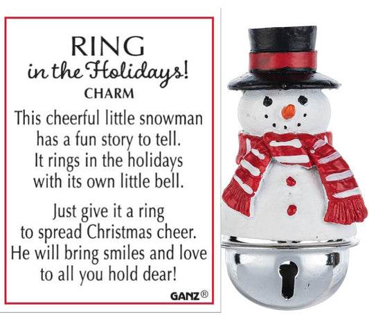 Ring in the Holidays - Snowman Charm - Tampa Home & Garden Store