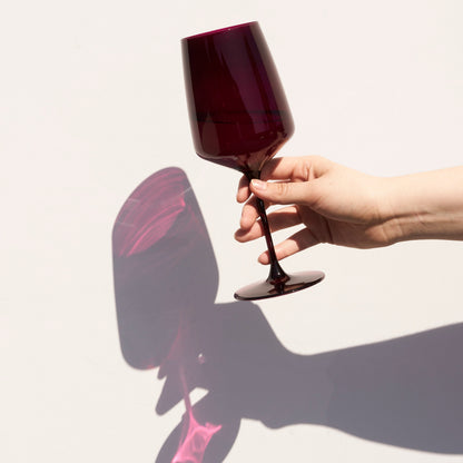 European Lead Free Crystal Wine Glasses In Sunset