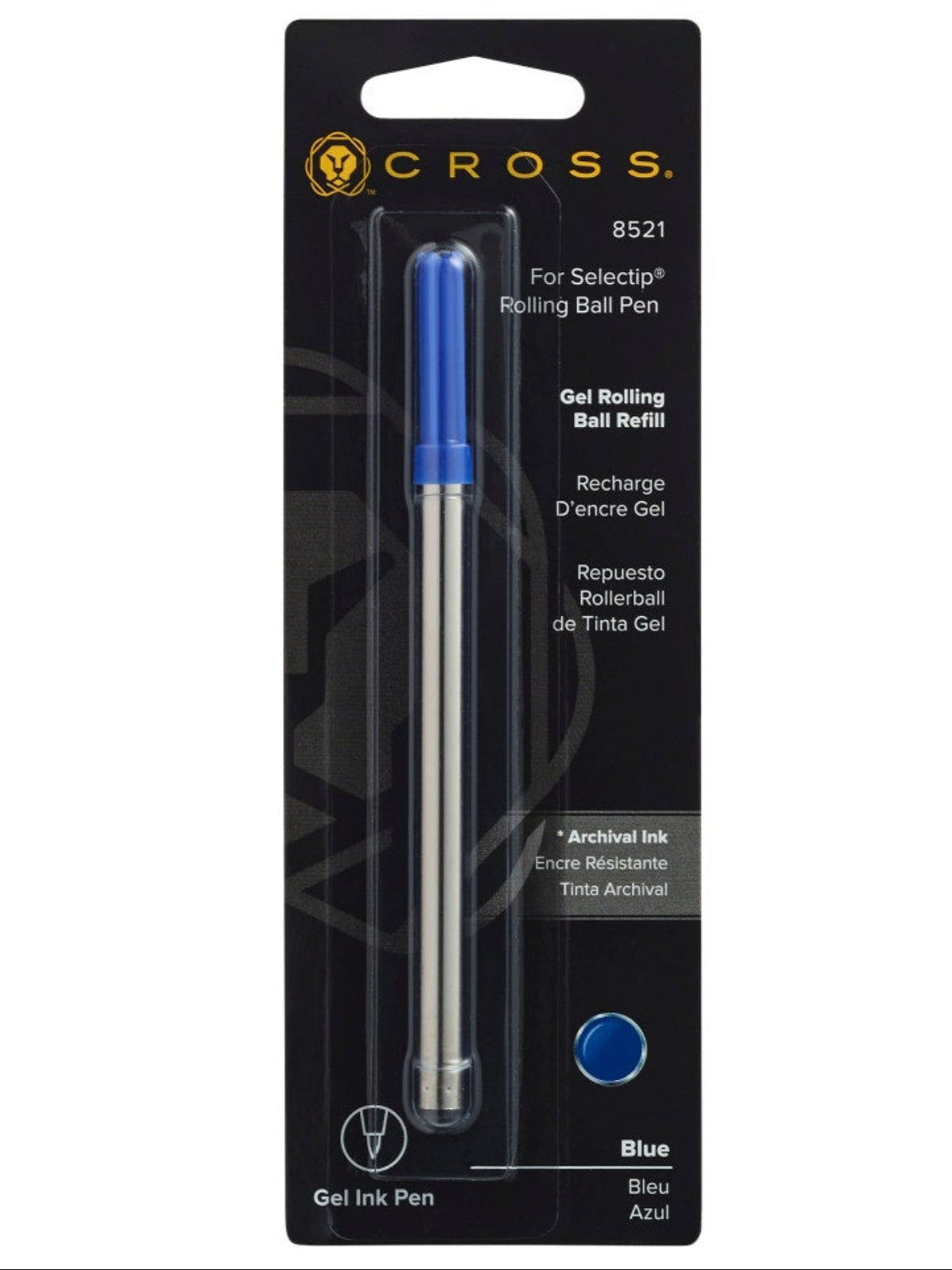 Selectip Gel Rollerball Pen Refill blue medium point single pack by A.T. Cross on Tampa Home & Garden Store