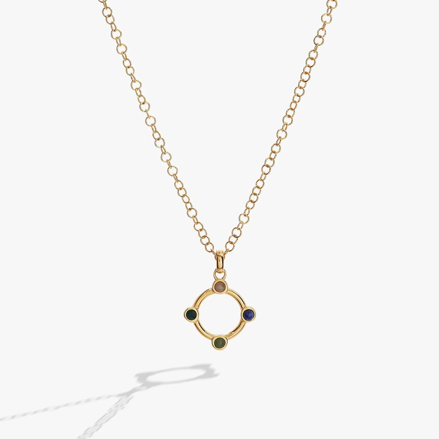 Wife Hidden Message Acrostic Necklace gold-tone chain with gemstone pendant by ALEX AND ANI on Tampa Home & Garden Store