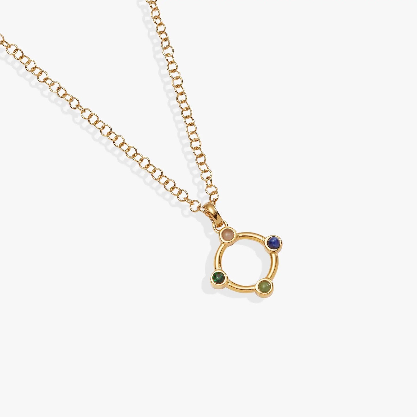 Wife Hidden Message Acrostic Necklace gold-tone chain with gem ring pendant Alex and Ani on Tampa Home & Garden Store