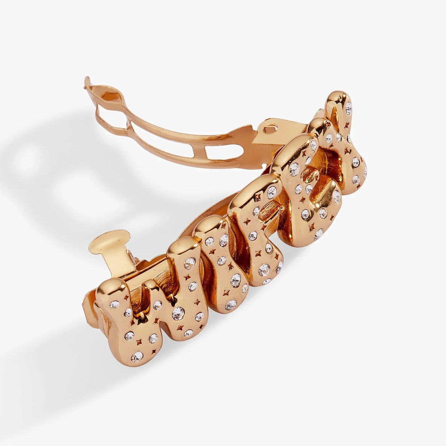 Wifey Bubble Hair Barrette rose-gold tone with crystal bow detailing by ALEX AND ANI on Tampa Home & Garden Store