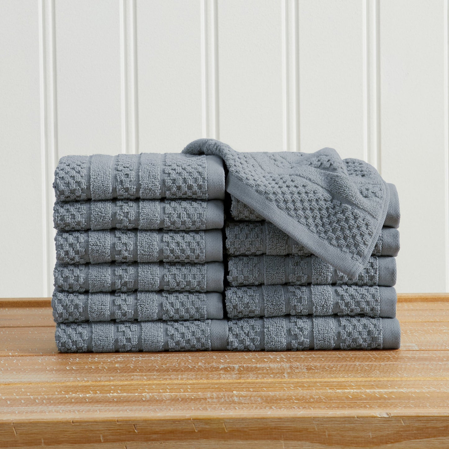 Premium Cotton Checkered Jacquard Towel for Bath