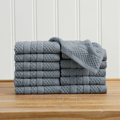 Premium Cotton Checkered Jacquard Towel for Bath