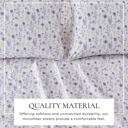 Watercolor Floral Sheet Set and a Pillowcase