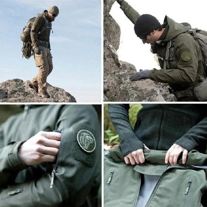 Winter Camouflage Jacket For Men Waterproof Hood
