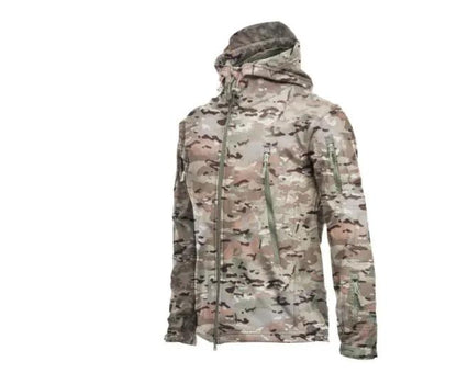 Winter Camouflage Jacket For Men Waterproof Hood