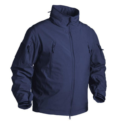 Stevvex navy winter fleece jacket for men with zip pockets, sport jacket on Tampa Home & Garden Store