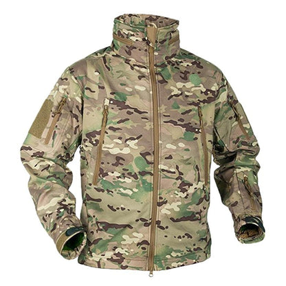 Stevvex camo winter fleece jacket for men, waterproof windbreaker, tactical hiking coat on Tampa Home & Garden Store