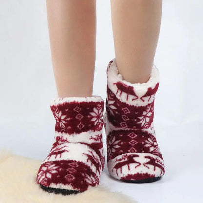Women's Winter Fur Slipper Boots with Memory Foam