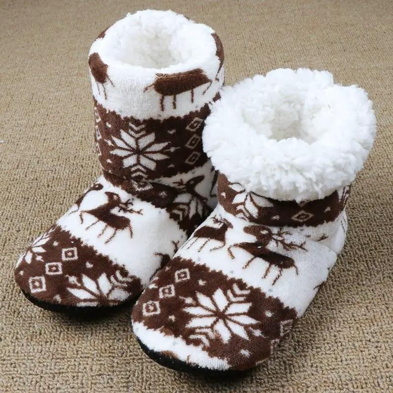 Women's Winter Fur Slipper Boots with Memory Foam