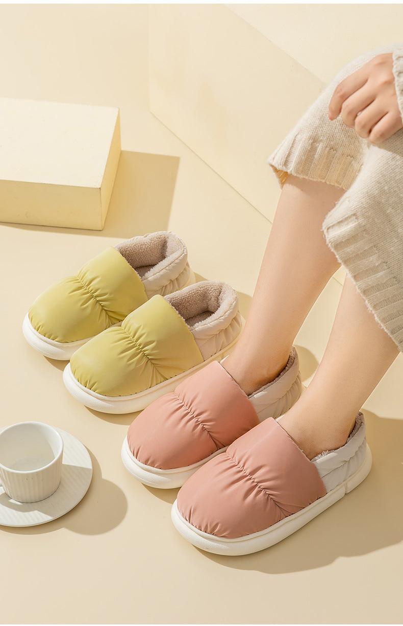 Stevvex fur slippers pink beige plush indoor 3 pairs on Tampa Home & Garden Store