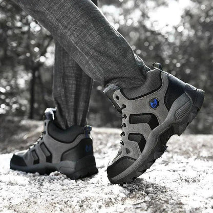 Winter Leather Boots for Men with Fur Warmth