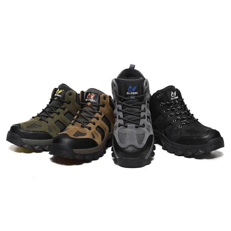Winter Leather Boots for Men with Fur Warmth
