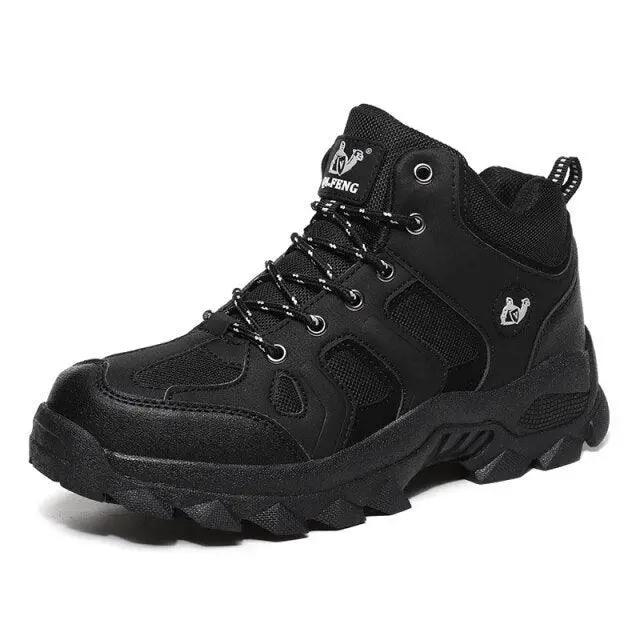 Winter Leather Boots for Men with Fur Warmth
