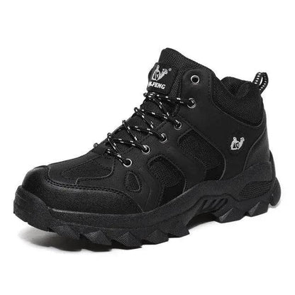 Winter Leather Boots for Men with Fur Warmth