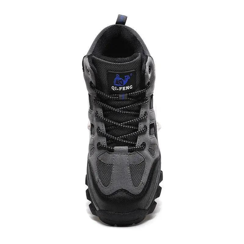 Winter Leather Boots for Men with Fur Warmth