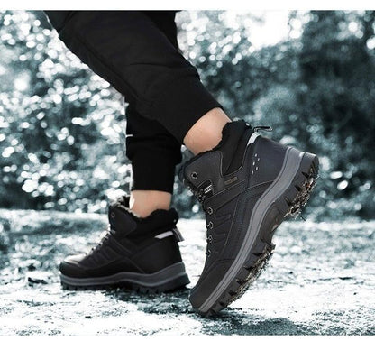 Stevvex Winter Mens Boots waterproof snow boots with plush lining and traction outsole on Tampa Home & Garden Store