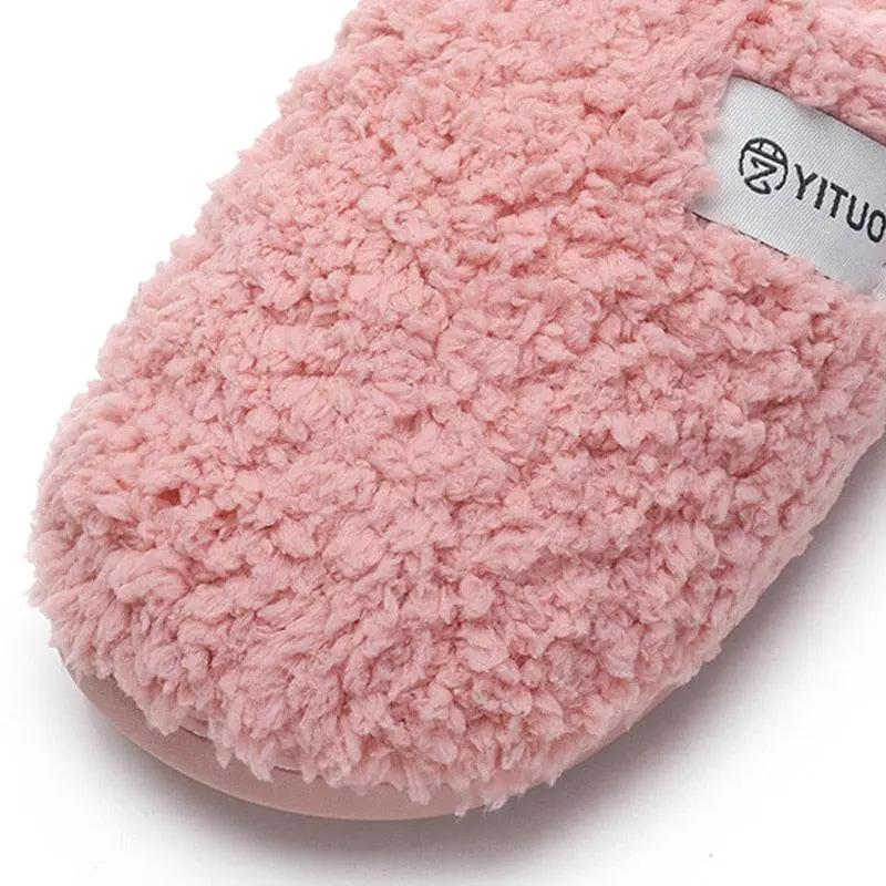Winter Plush Cotton Slippers with Memory Foam