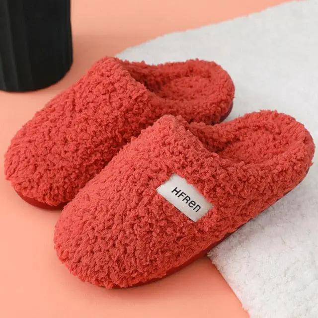 Winter Plush Cotton Slippers with Memory Foam