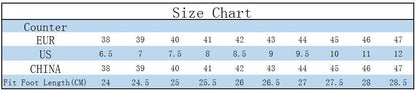 Stevvex winter snow boots size chart ST85SH5654XDV with EU/US/CHN sizes and foot length data on Tampa Home & Garden Store