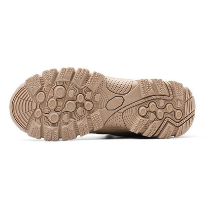 Winter walking boots outsole beige rubber with anti-slip lug tread for outdoor hiking on Tampa Home & Garden Store