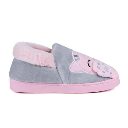 Winter Warm Cat Slippers for Women Non Slip