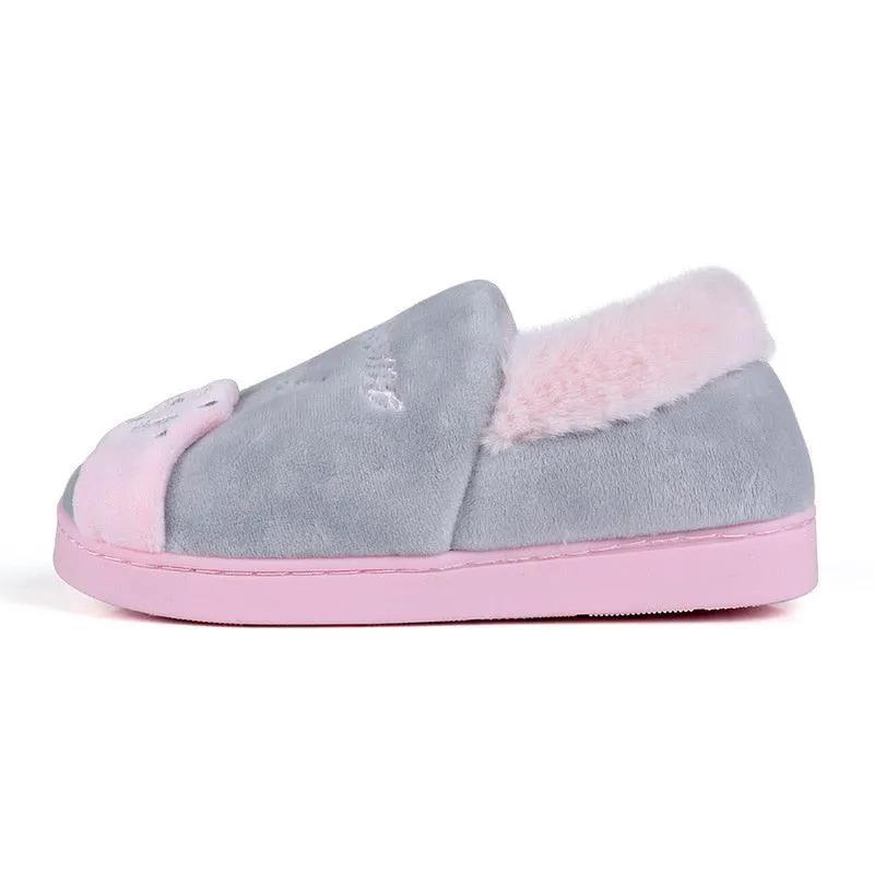Winter Warm Cat Slippers for Women Non Slip