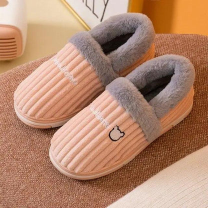 Winter Warm Cat Slippers for Women Non Slip