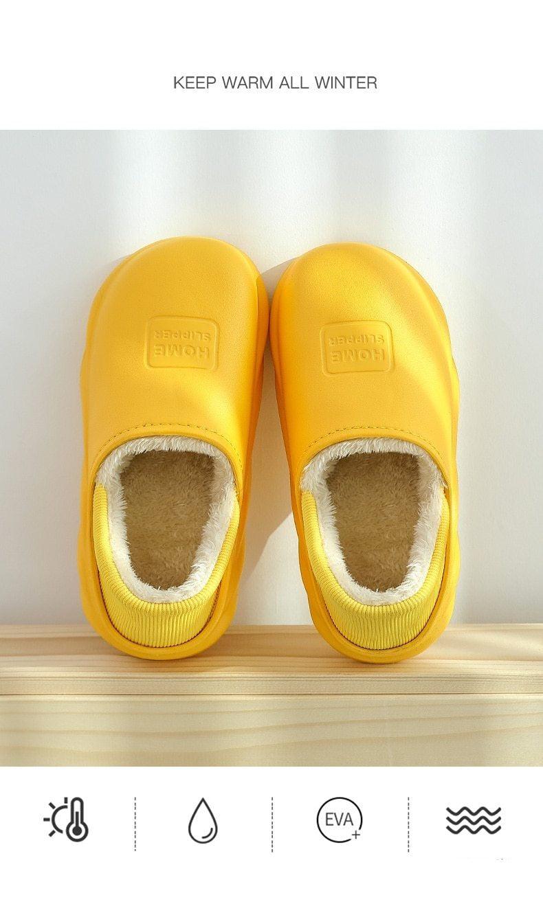 Cozy Plush and Memory Foam Winter Home Slippers