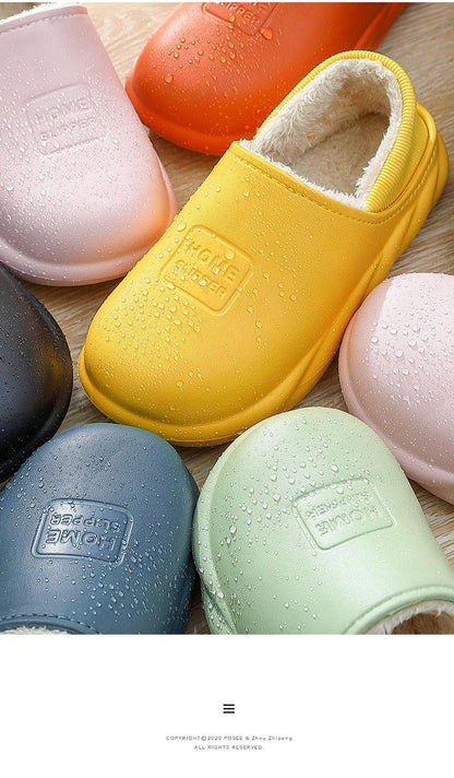 Cozy Plush and Memory Foam Winter Home Slippers