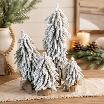 Sapins de Noël enneigés NOUVEAU