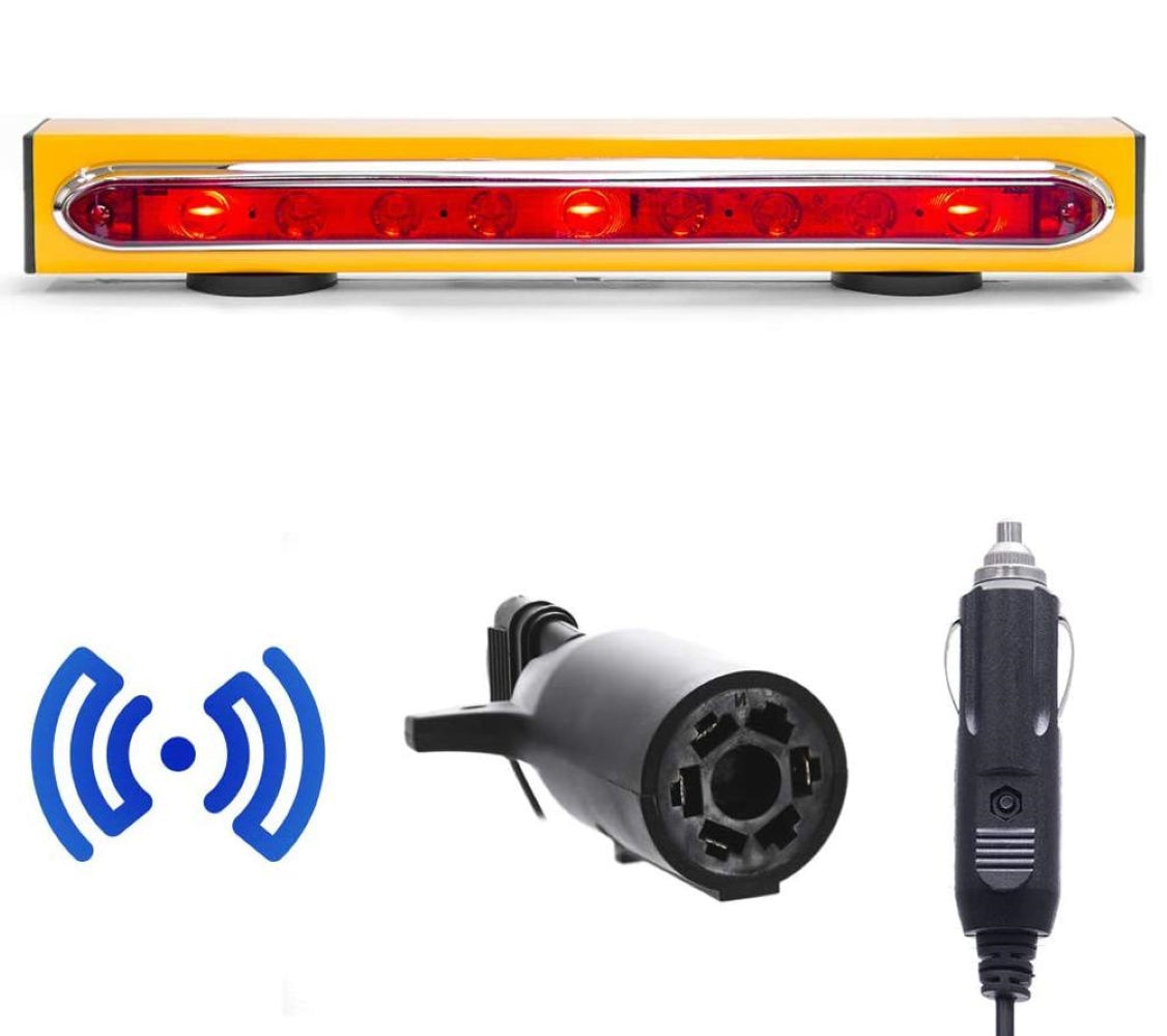 Master Tailgater's 19-inch wireless magnetic tow light bar with 48 ft range and bright red LEDs on Tampa Home & Garden Store