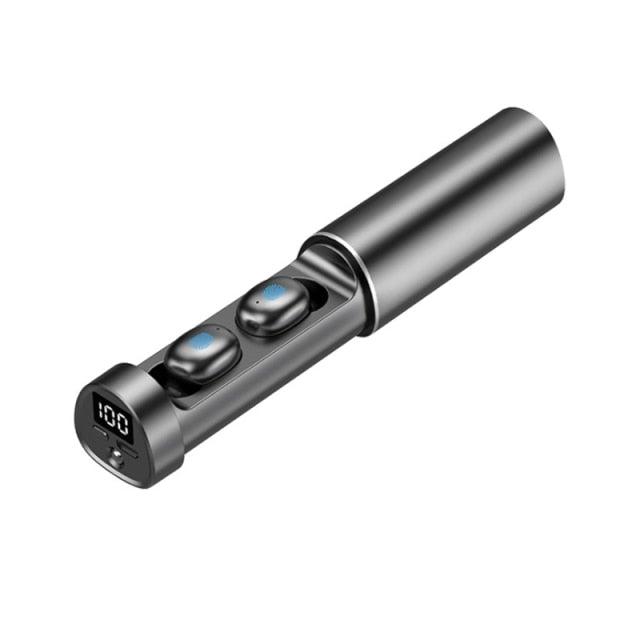 Stevvex wireless earphones with charging case black in-ear Bluetooth 5.1 earbuds(2) LED display on Tampa Home & Garden Store