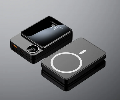 Magnetic Wireless Power Bank River Country Gear 2-pack black with circular charging pad on Tampa Home & Garden Store