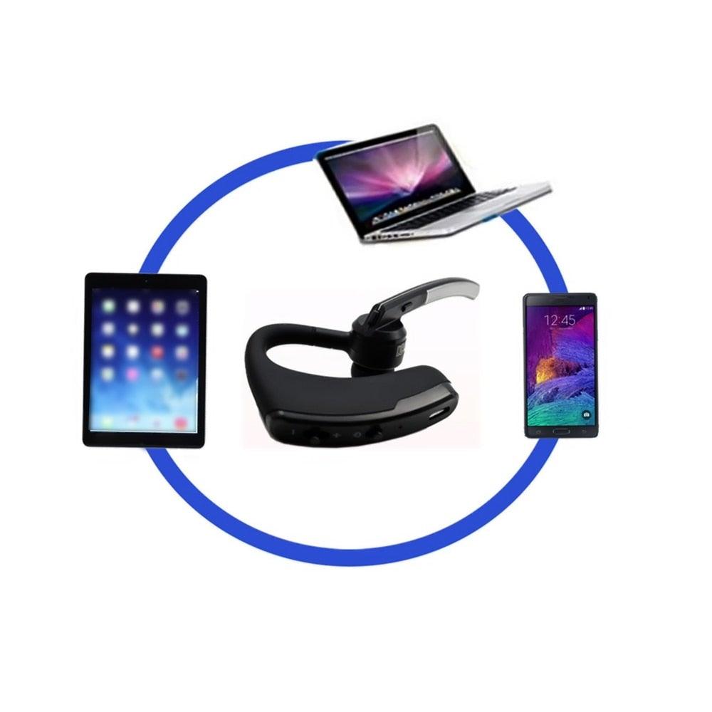 Stevvex wireless open-ear Bluetooth headset with mic black on Tampa Home & Garden Store