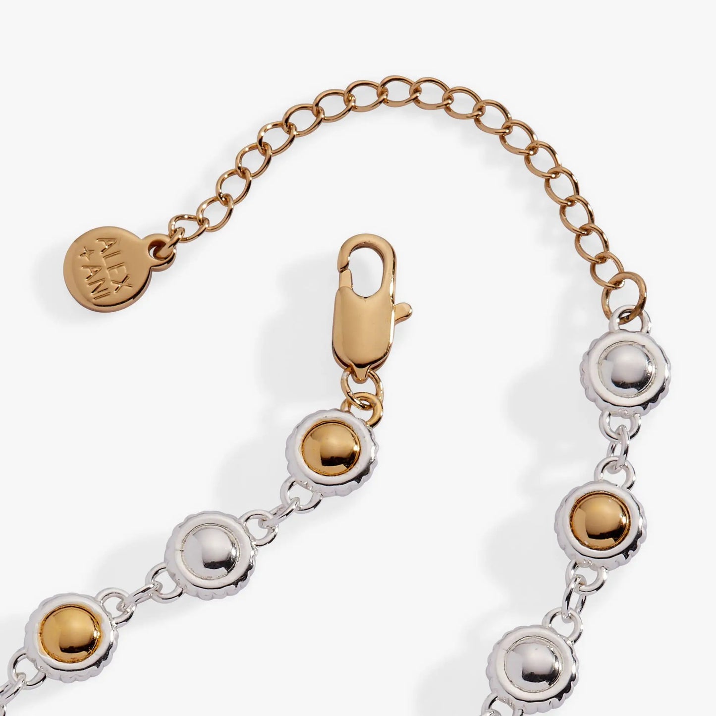 Bracelet Wizard of Oz Tin Man Linear by Alex and Ani, rose-gold chain with enamel charms on Tampa Home & Garden Store