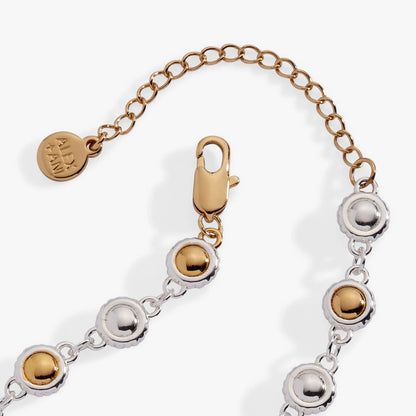 Bracelet Wizard of Oz Tin Man Linear by Alex and Ani, rose-gold chain with enamel charms on Tampa Home & Garden Store