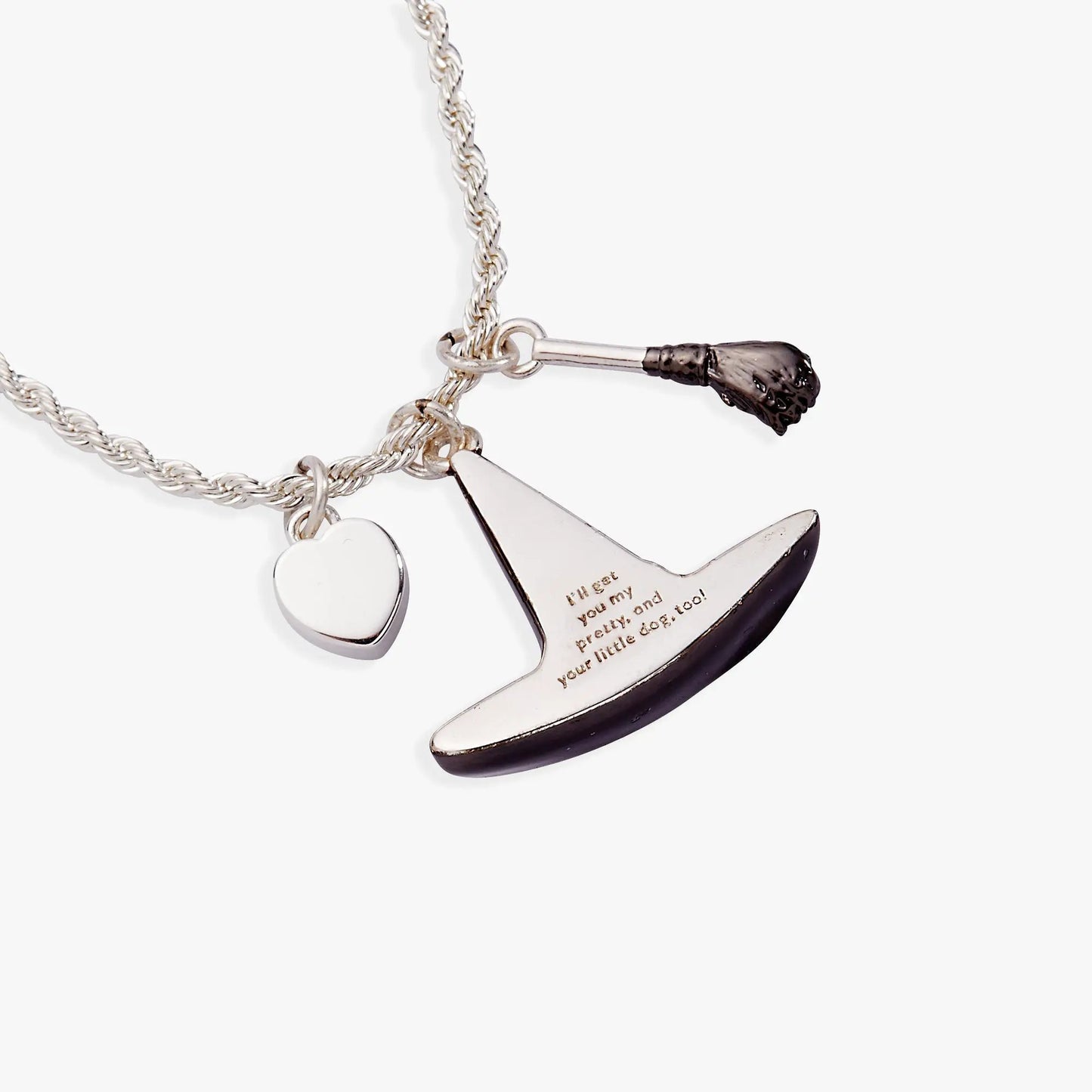 Wizard of Oz Wicked Witch Pendant Heart Stone