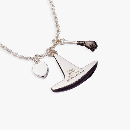 Wizard of Oz Wicked Witch Pendant Heart Stone